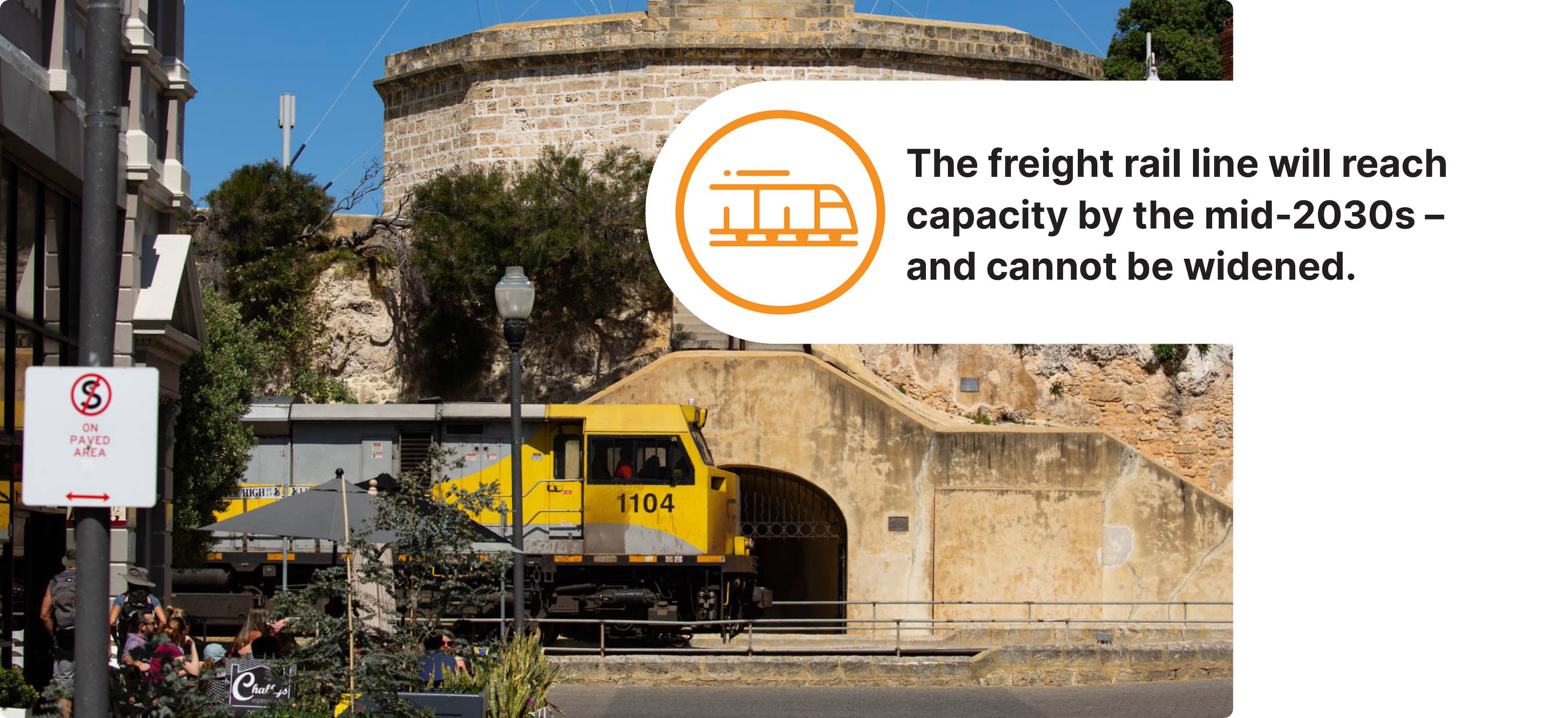 Single freight rail
