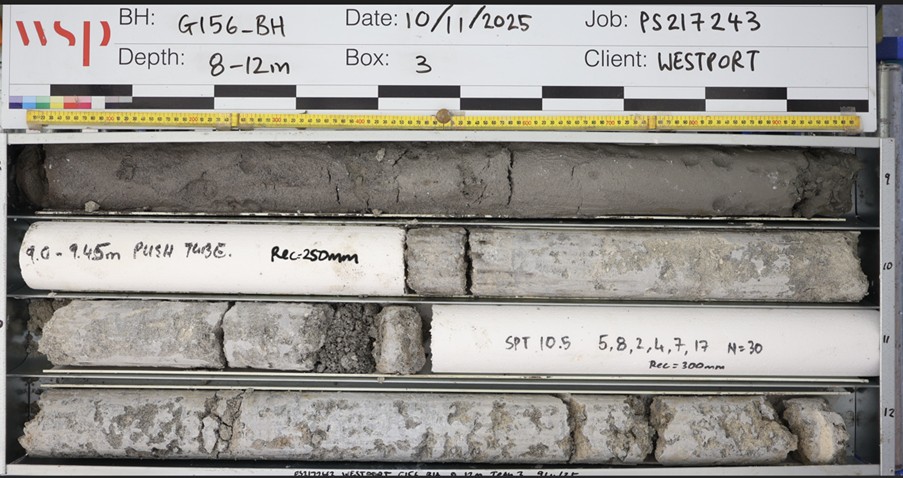 Geotechnical core samples
