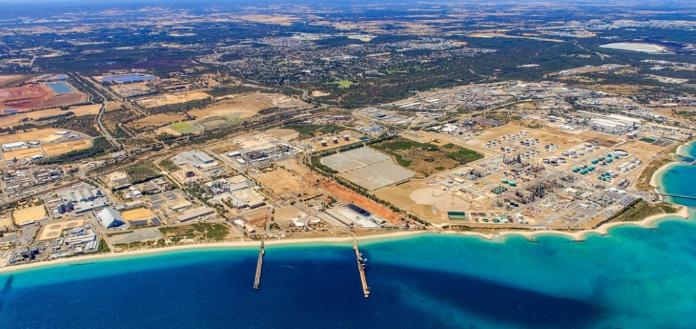 Wide aerial shot of Kwinana Industrial Area