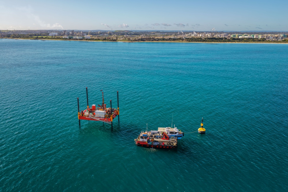 Geotechnical investigations jack up barge