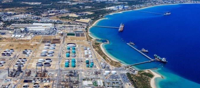 Aerial photo of the Kwinana Industrial Area